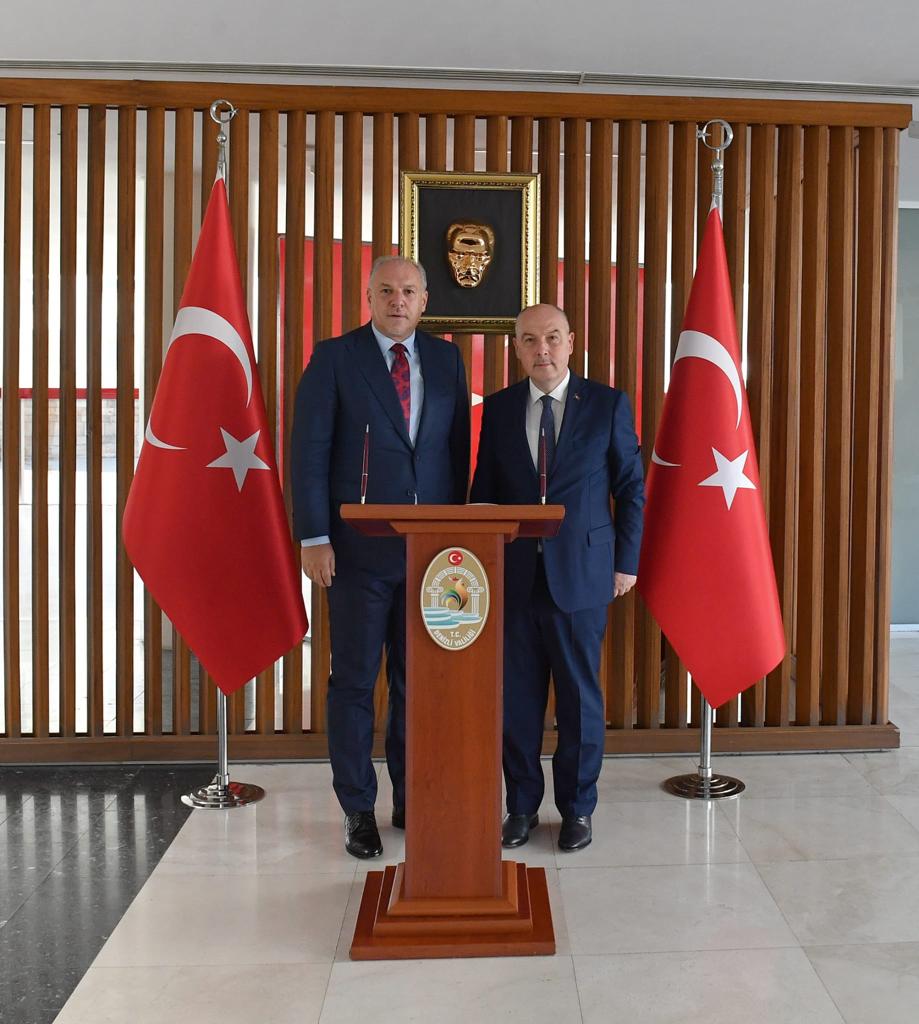 VALİMİZ ÖMER FARUK COŞKUN, KOSOVA CUMHURİYETİ BÖLGESEL KALKINMA BAKANI FİKRİM DAMKA İLE BİR ARAYA GELDİ
